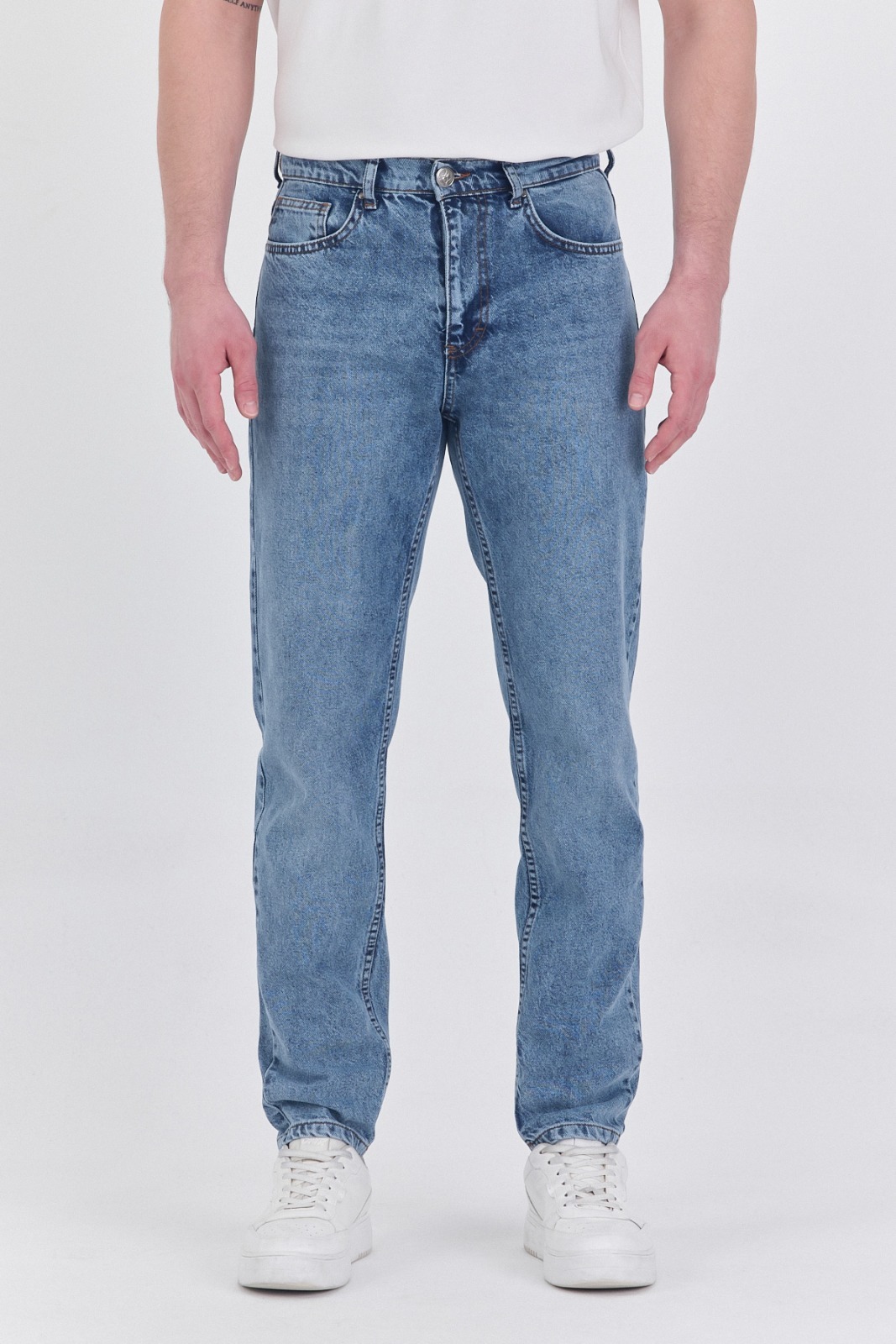 Rafaelli Erkek Açık Mavi Regular Fit Jean Pantolon