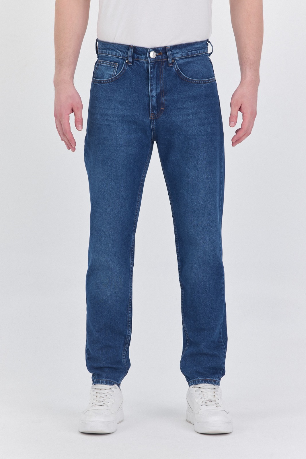 Rafaelli Erkek Koyu Mavi Regular Fit Jean Pantolon