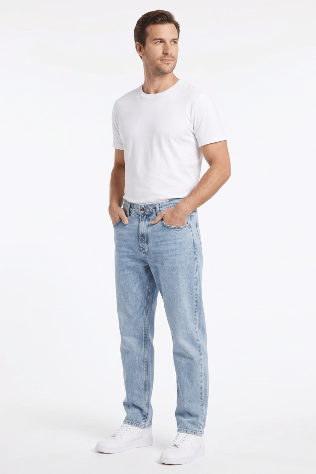 Rafaelli Erkek Buz Mavisi Boyfriend Jean Pantolon - Görsel 7