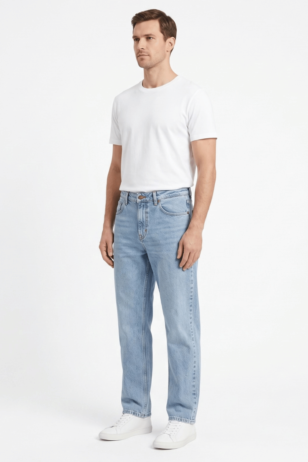 Rafaelli Erkek Buz Mavisi Boyfriend Jean Pantolon - Görsel 6