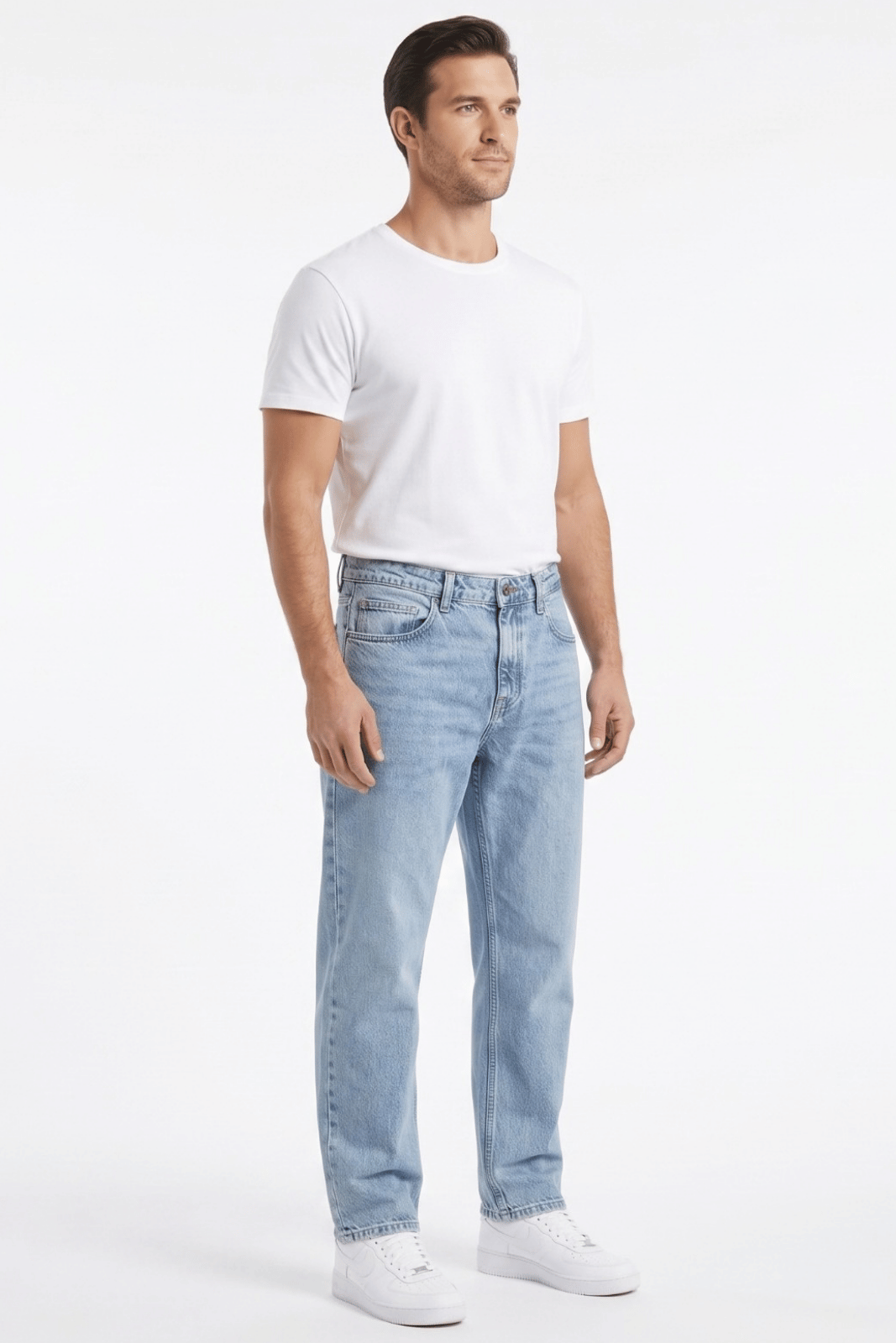 Rafaelli Erkek Buz Mavisi Boyfriend Jean Pantolon - Görsel 5